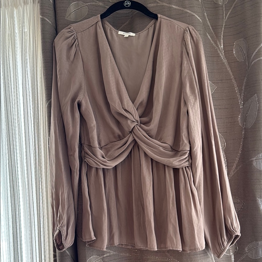 Elegant Taupe Blouse